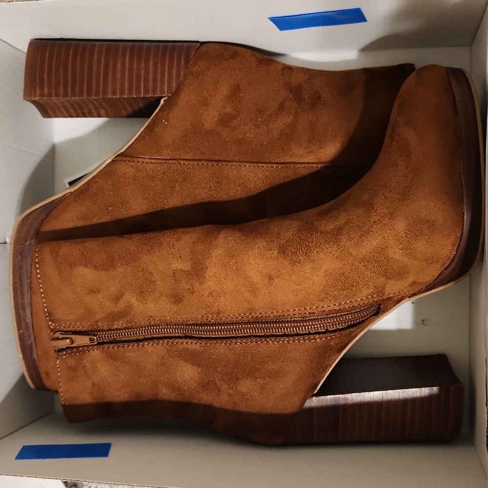 Gently used brown booties